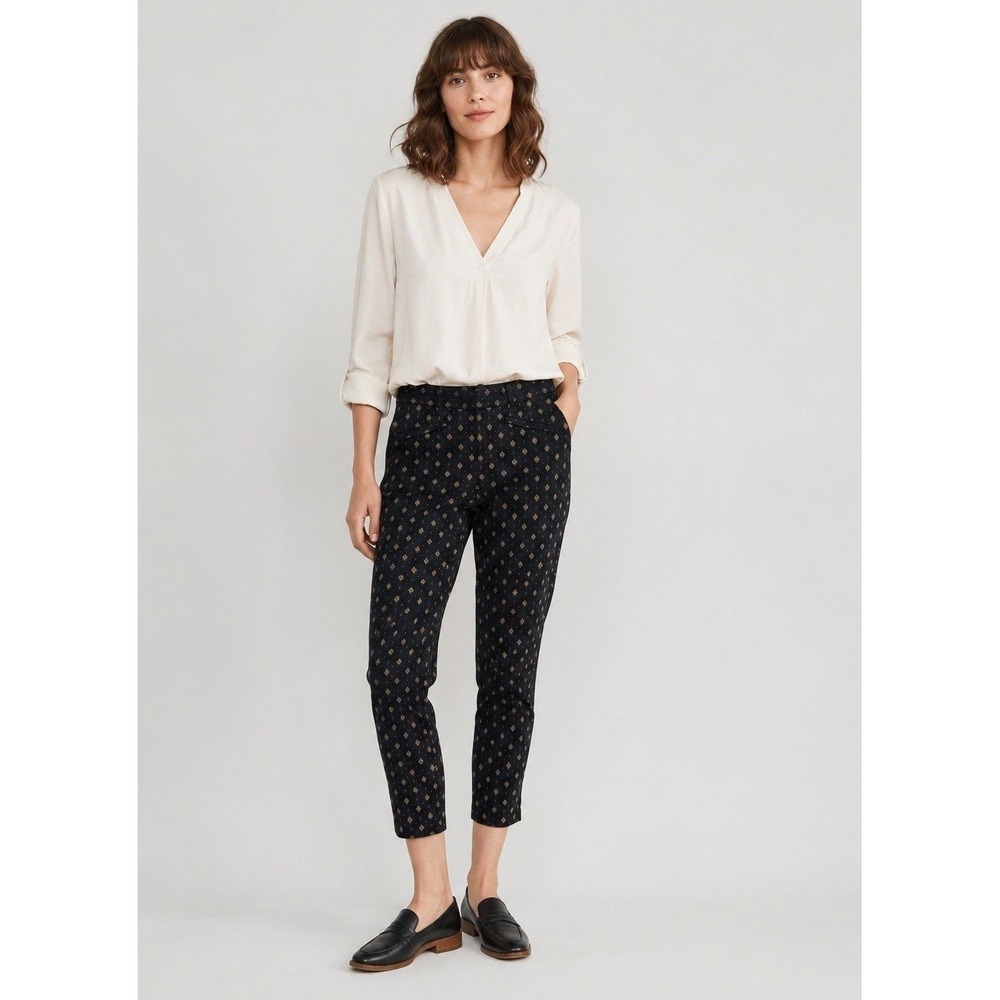 Gap Skinny Jeans Womens 4 Curvy Ankle Black‎ Gold Celestial Witchy Zip Pockets